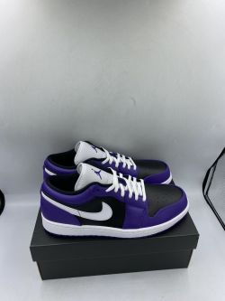 XH Air Jordan 1 Low Black Purple Splice review Landon