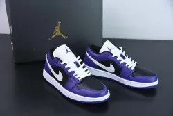 XH Air Jordan 1 Low Black Purple Splice review Ryan