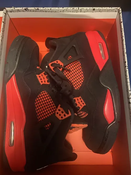 PB Batch  Air Jordan 4 Red Thunder review 