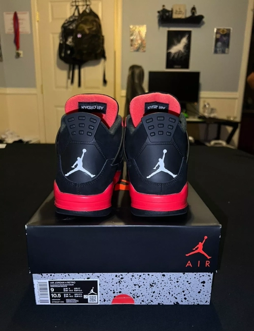 PB Batch  Air Jordan 4 Red Thunder review 