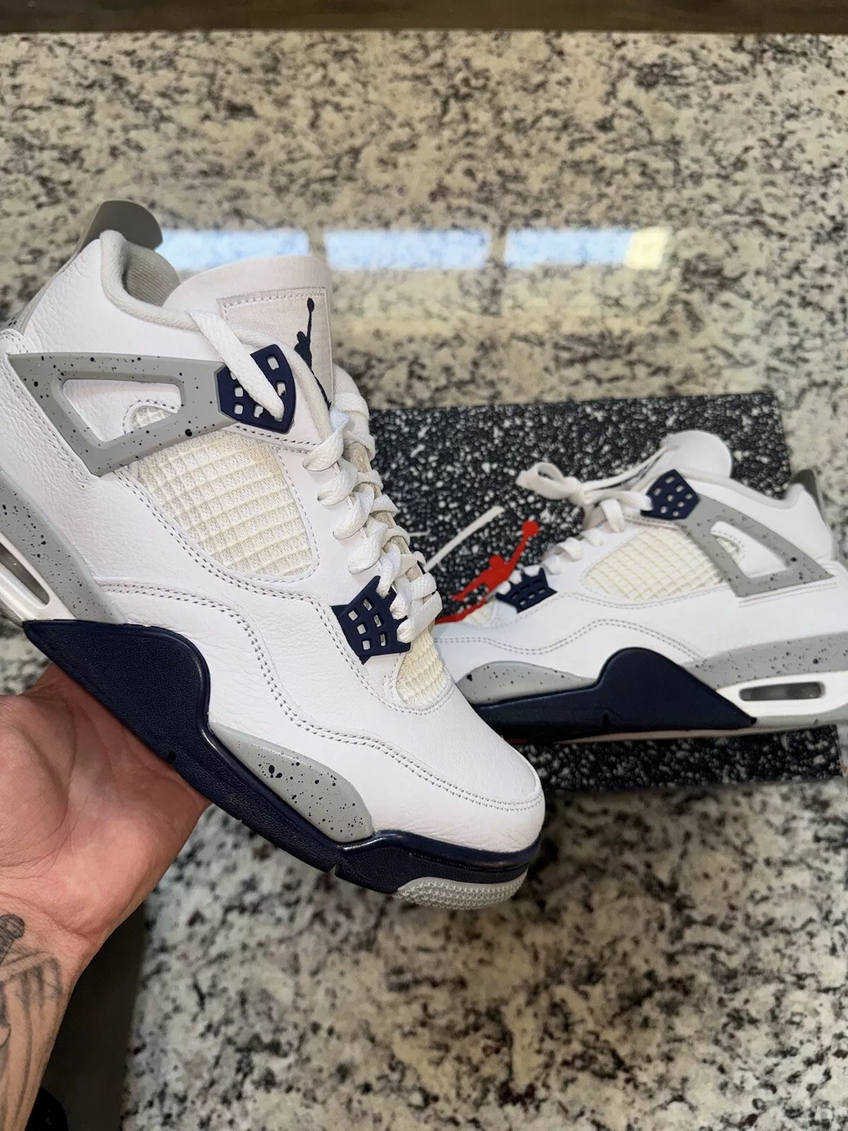 PB Batch  Air Jordan 4 Retro Midnight Navy review 0