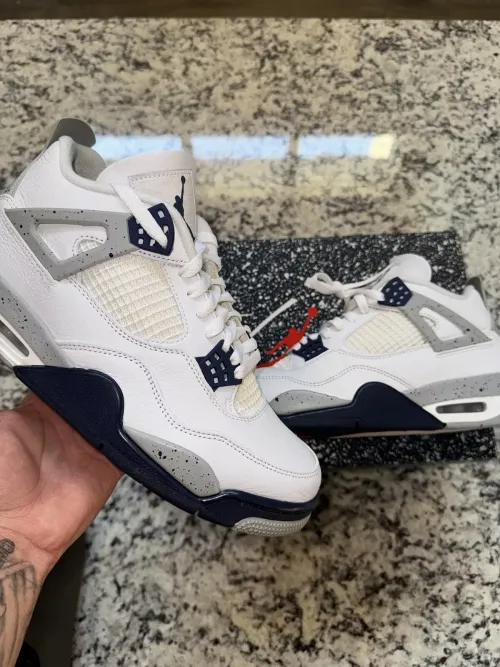 PB Batch  Air Jordan 4 Retro Midnight Navy review 