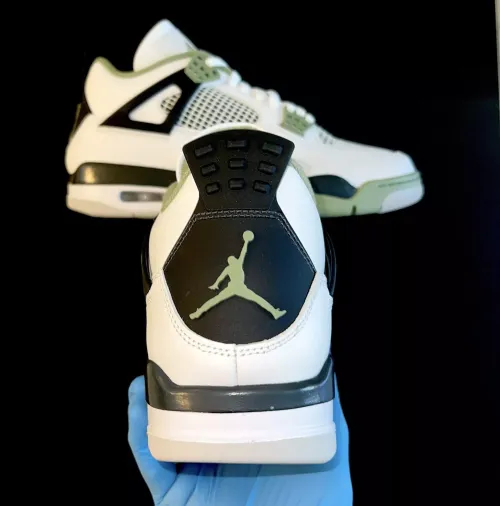 PB Batch  Air Jordan 4 WMNS “Oil Green”Seafoam (W) review 
