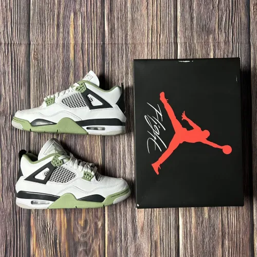 PB Batch  Air Jordan 4 WMNS “Oil Green”Seafoam (W) review 