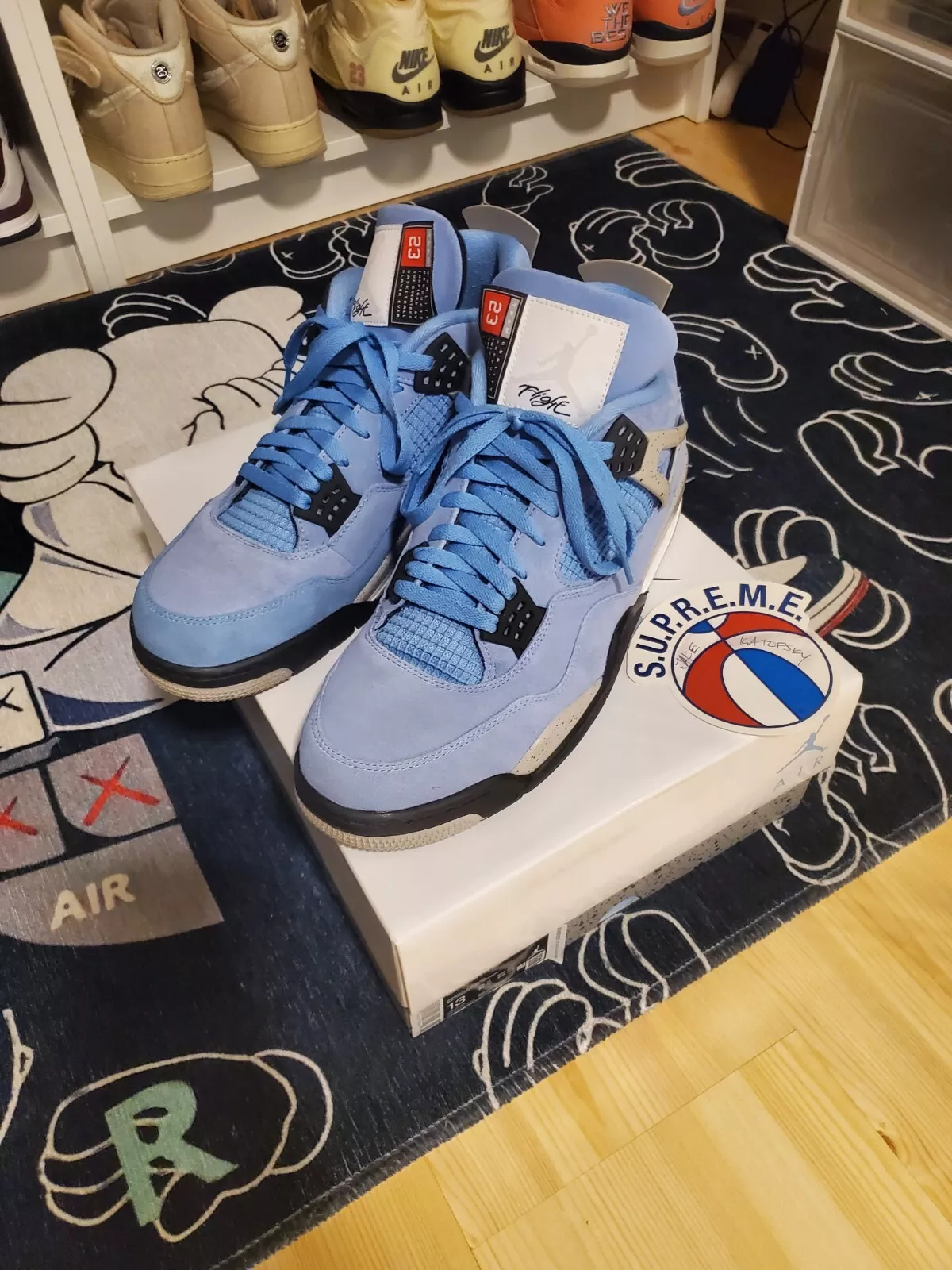 PB Batch  Air Jordan 4 SE University Blue review 2