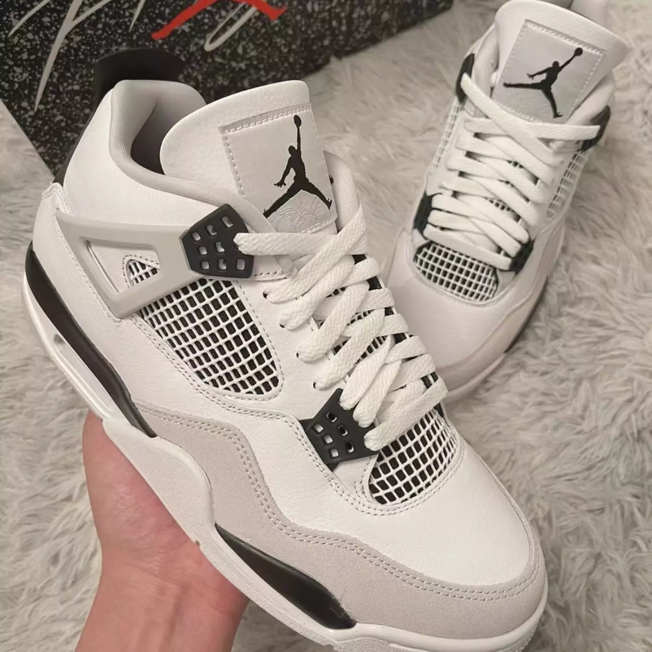 PB Batch  Air Jordan 4 Retro Military Black review 0