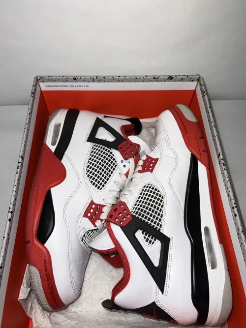 PB Batch  Air Jordan 4 Fire Red review 