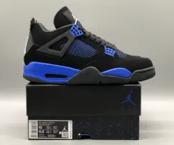 PB Batch  Air Jordan 4 Retro Black Blue review Rebecca
