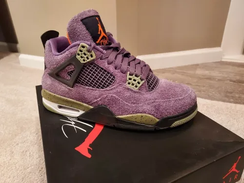 PB Batch  Air Jordan 4 Retro Canyon Purple review 