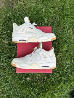 PB Batch  Levis x Air Jordan 4 Levi's White review Austin F. 01