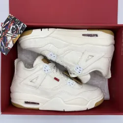 PB Batch  Levis x Air Jordan 4 Levi's White review JLBP 02