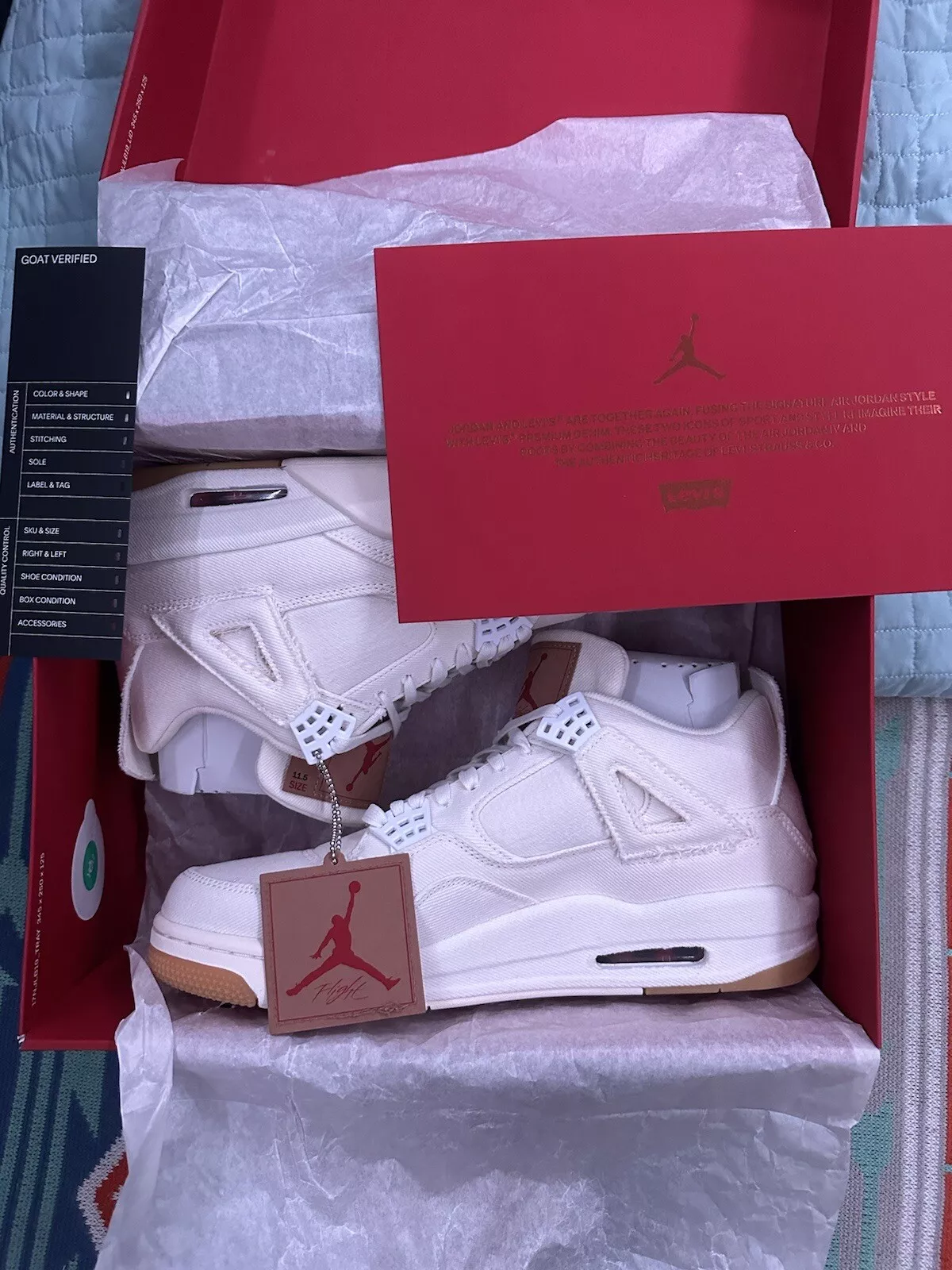PB Batch  Levis x Air Jordan 4 Levi's White review DINA 02