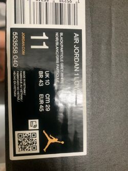 XH Air Jordan 1 Low Black Particle Grey review Amelia 01