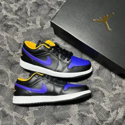 XH Air Jordan aj1 Low Black Purple Yellow review Matthew 02