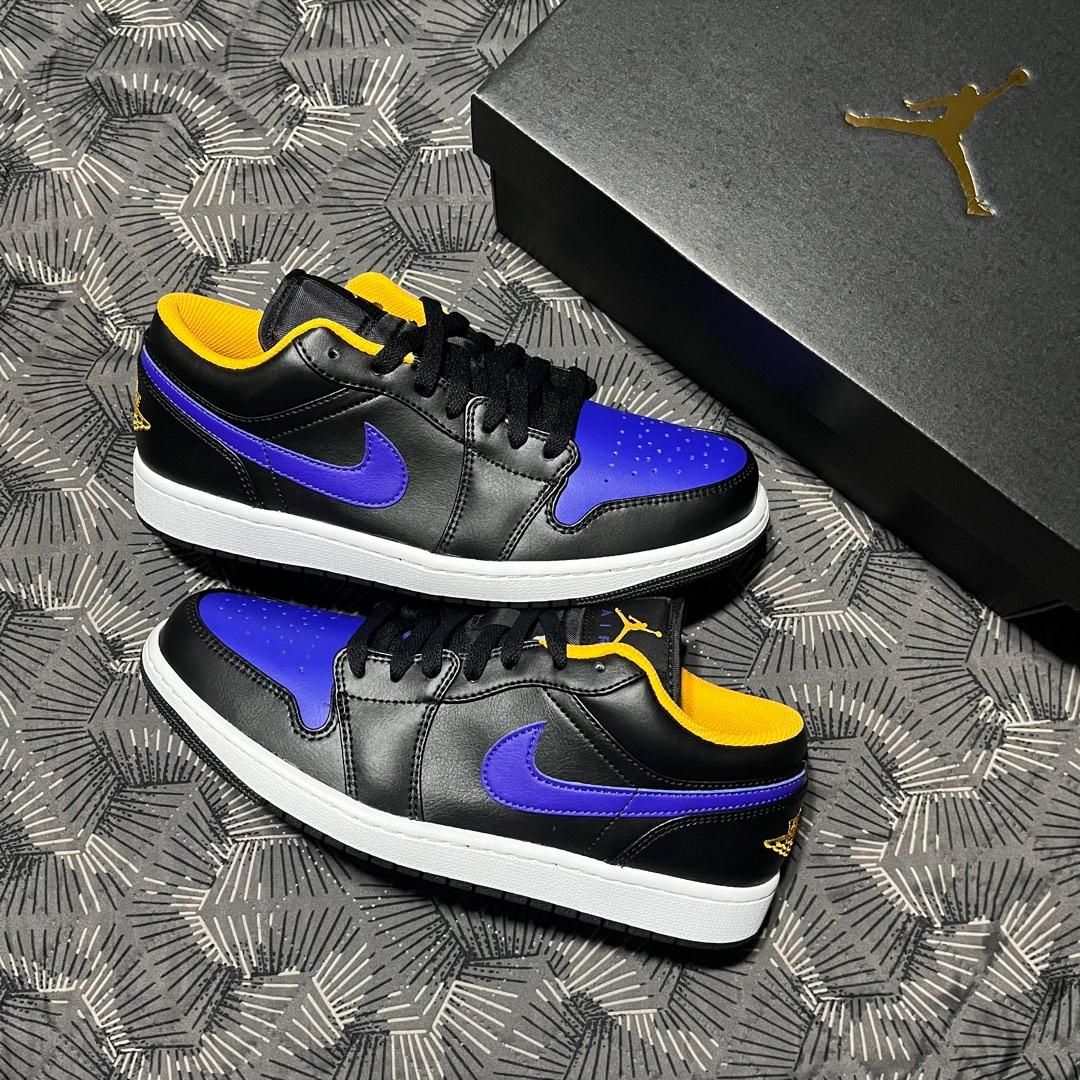 XH Air Jordan aj1 Low Black Purple Yellow review Matthew 03