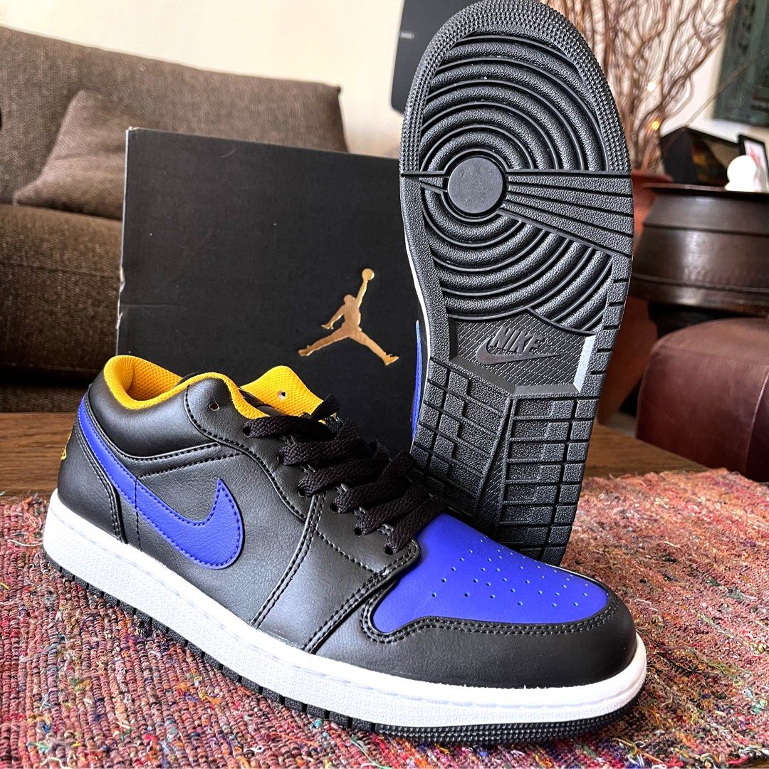 XH Air Jordan aj1 Low Black Purple Yellow review Avery 02