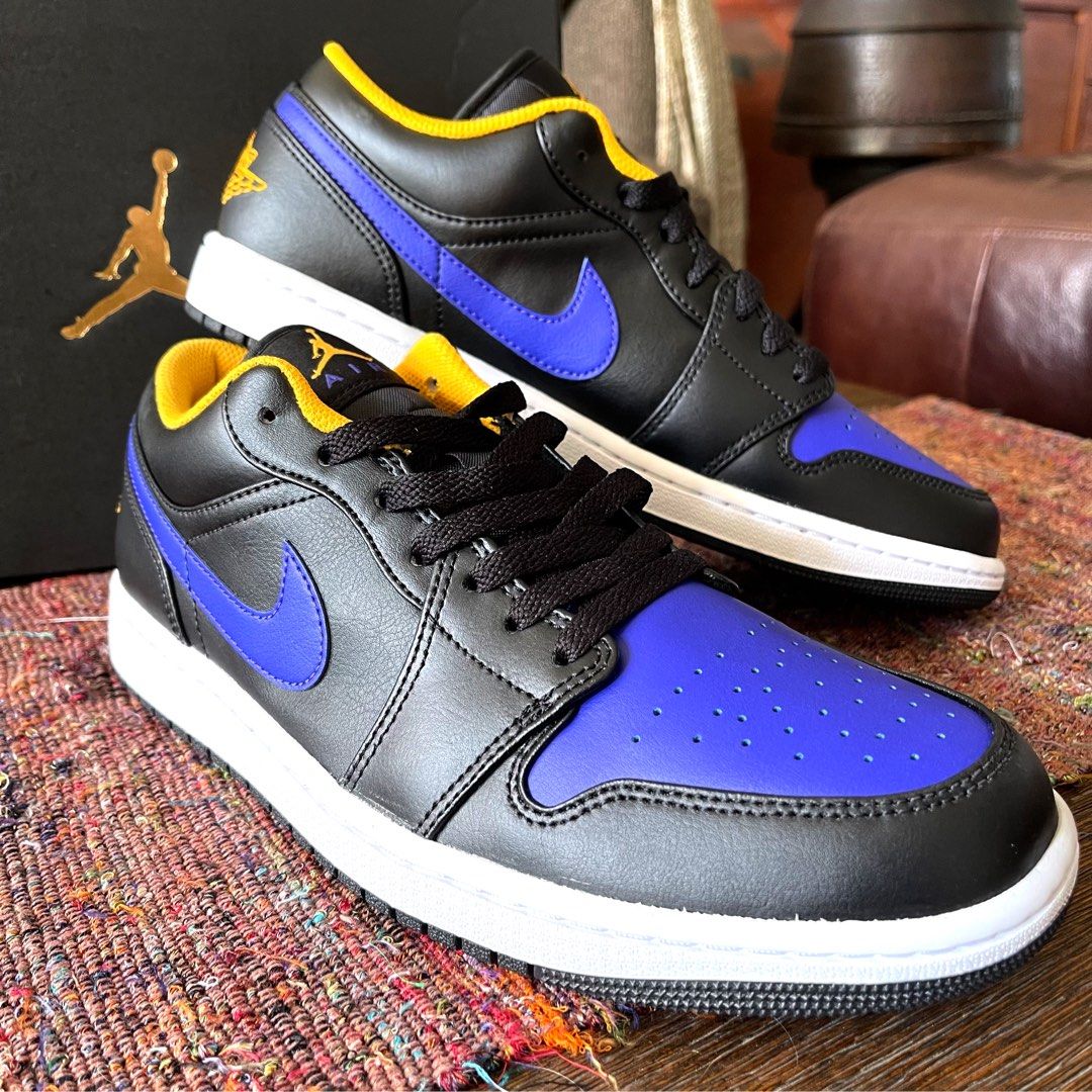XH Air Jordan aj1 Low Black Purple Yellow review Avery 03