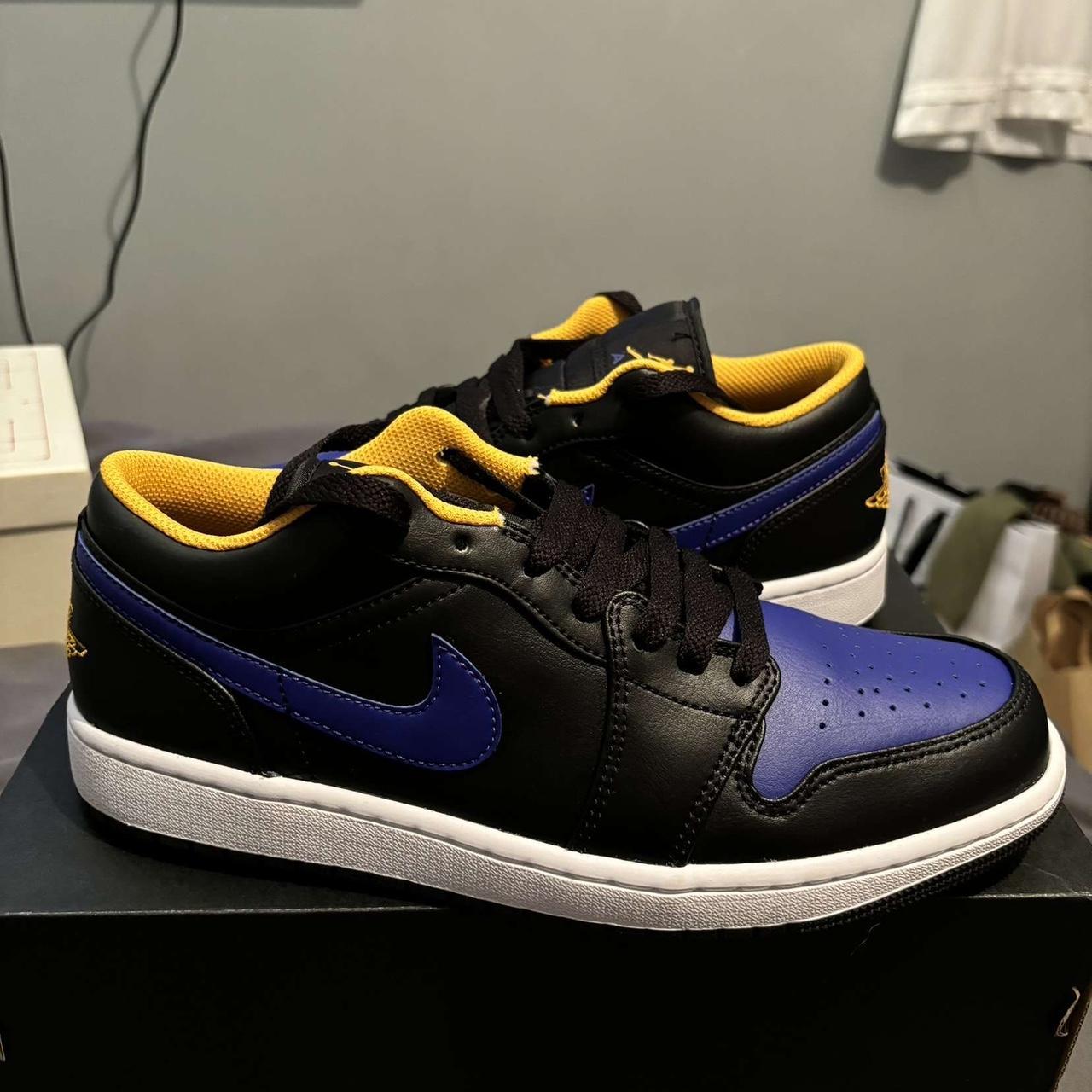 XH Air Jordan aj1 Low Black Purple Yellow review Mila 02
