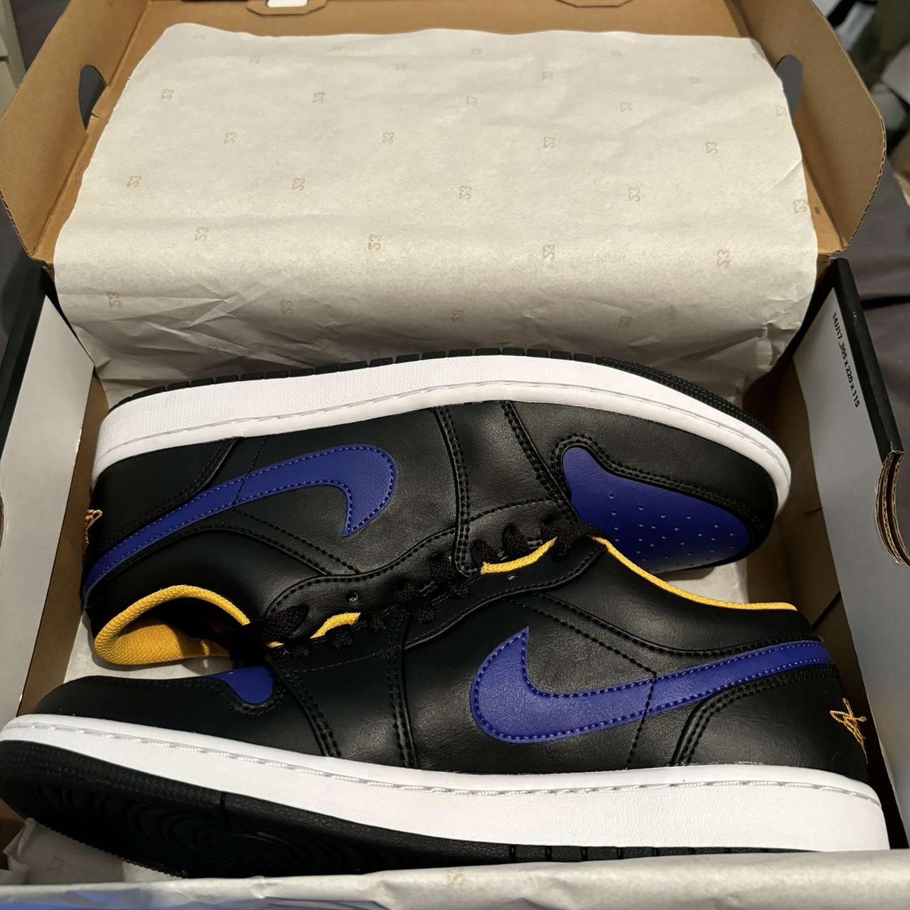 XH Air Jordan aj1 Low Black Purple Yellow review Mila 03