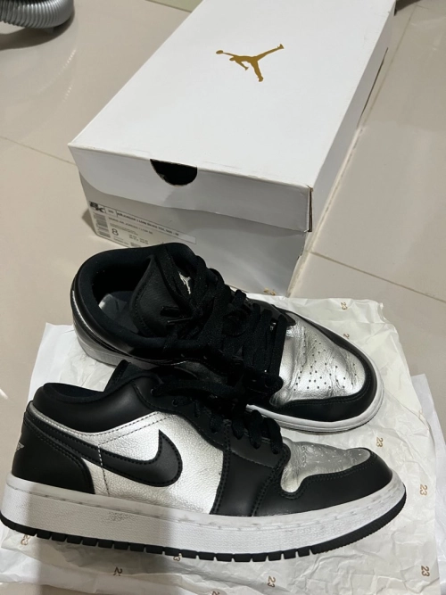 XH Air Jordan 1 Low SE Silver Toe review 
