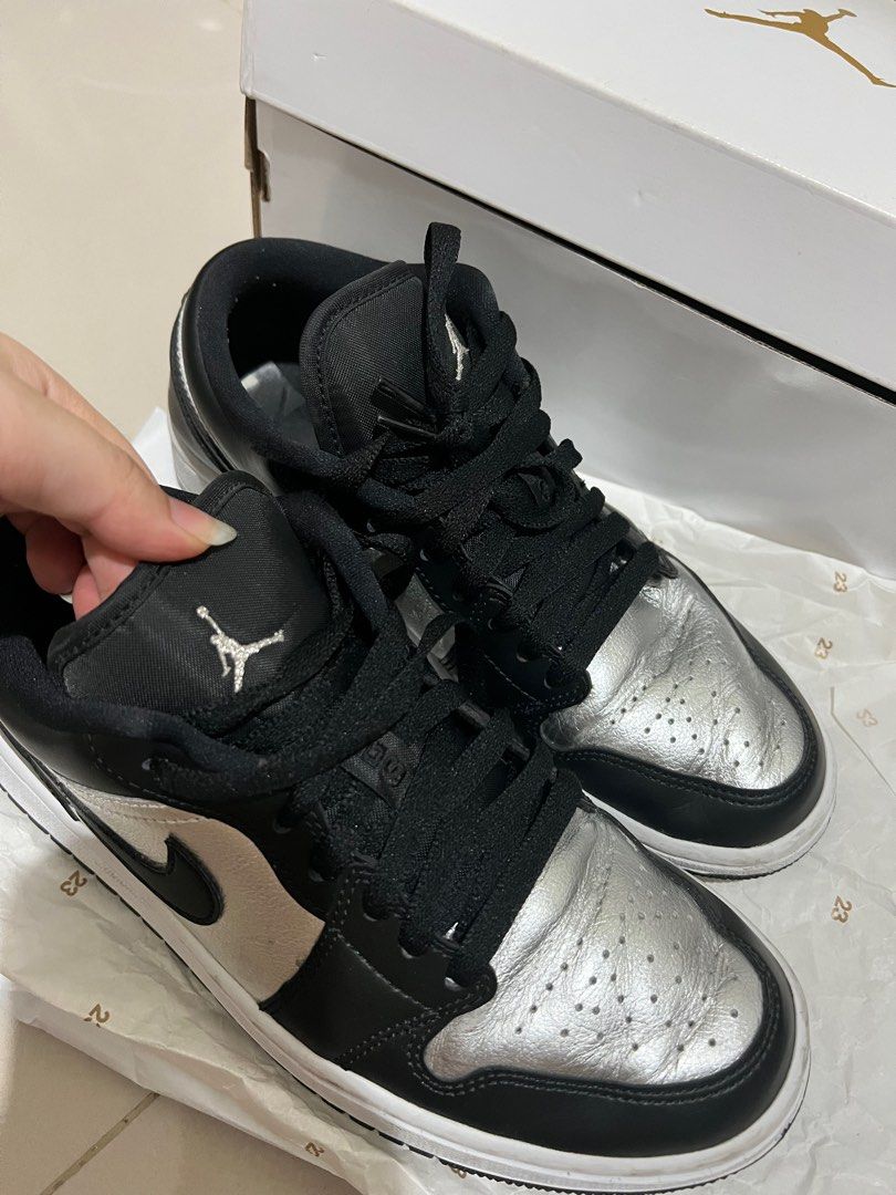 XH Air Jordan 1 Low SE Silver Toe review Lily 03