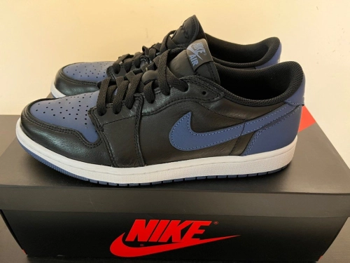 XH Air Jordan 1 Low Black Blue review 