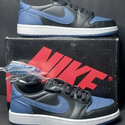 XH Air Jordan 1 Low Black Blue review Grace 03