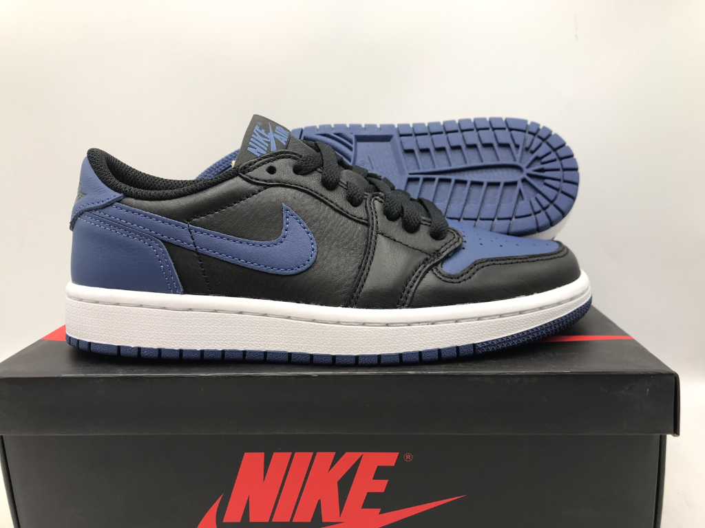 XH Air Jordan 1 Low Black Blue review Nora