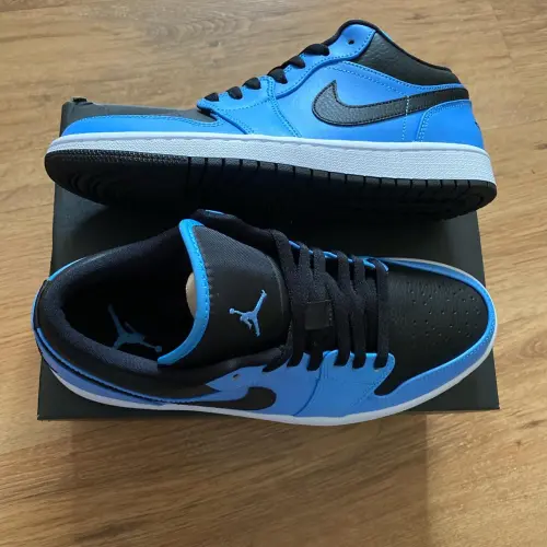 XH Air Jordan 1 Low University Blue Black review 