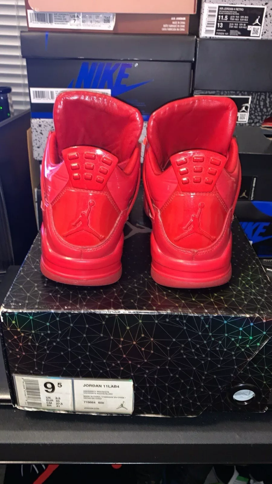 PB Batch  Air Jordan 4 Retro Red Lacquer Leather review Mesquite 01