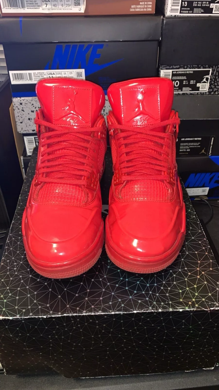 PB Batch  Air Jordan 4 Retro Red Lacquer Leather review Mesquite 02