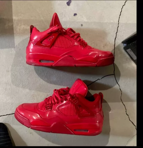 PB Batch  Air Jordan 4 Retro Red Lacquer Leather review 