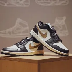 XH Air Jordan 1 Low Black And White Brown review Nora