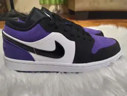 XH Air Jordan 1 Low Court Purple review Ariana 04