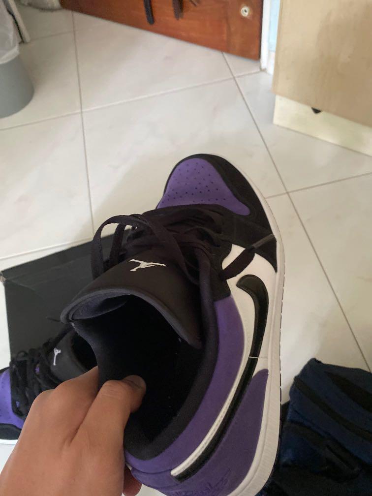 XH Air Jordan 1 Low Court Purple review Caleb 02