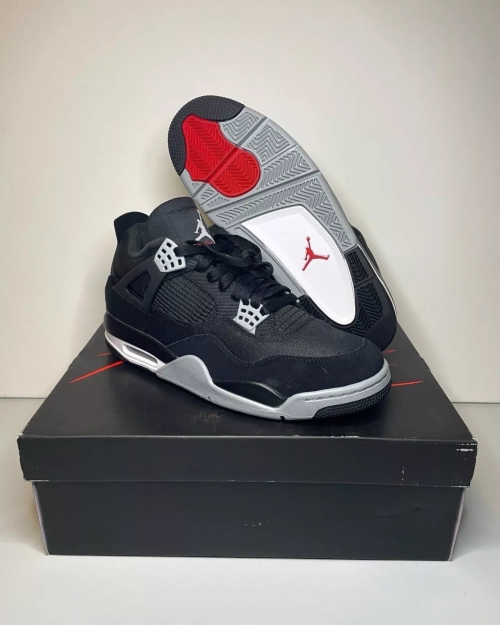 XP Batch  Air Jordan 4 Retro Black Canvas review 