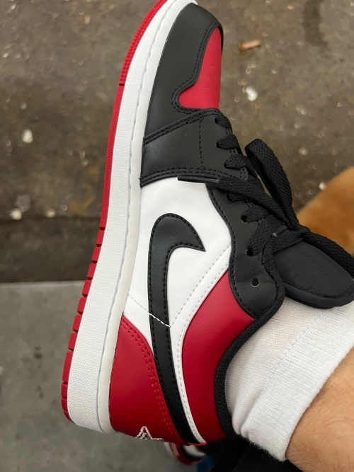 XH Air Jordan 1 Low Bred Toe review 