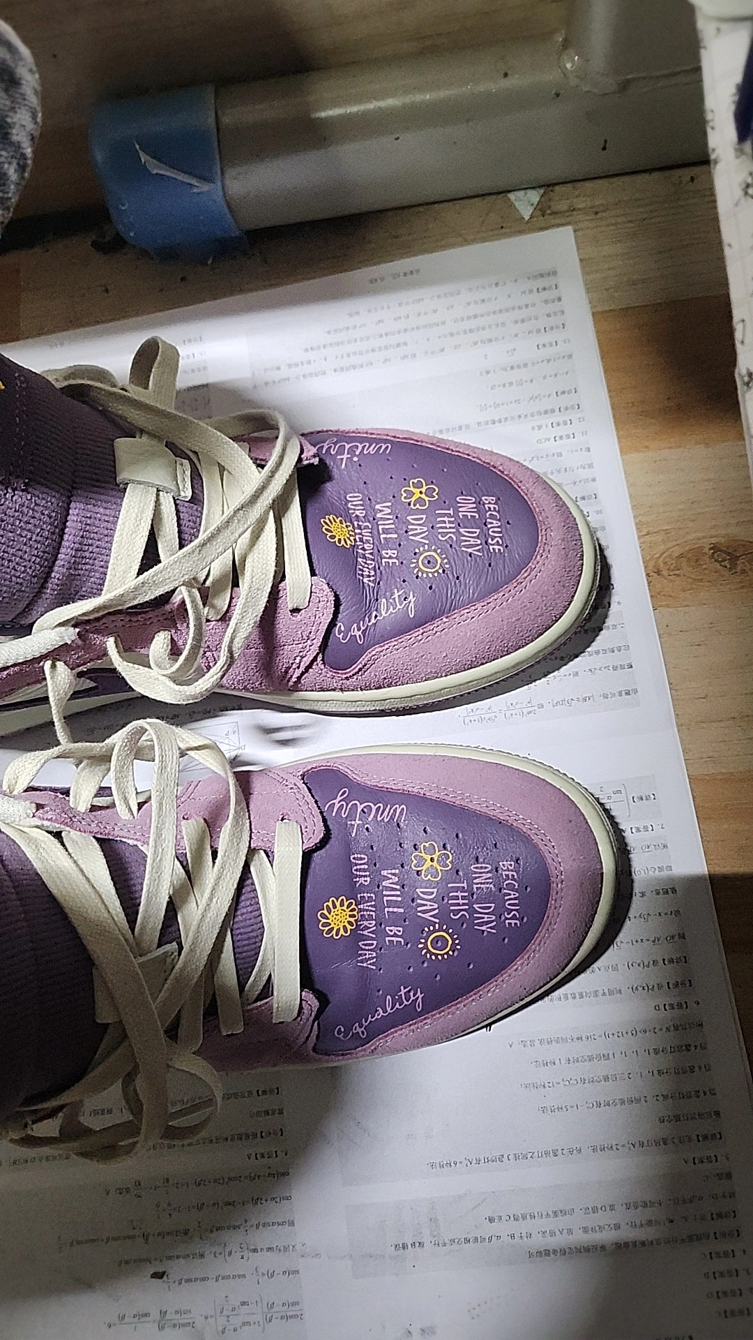 XH Air Jordan 1 Low “International Women's Day”Retro purple review Lucas 01