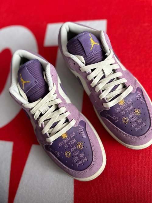 XH Air Jordan 1 Low “International Women's Day”Retro purple review 