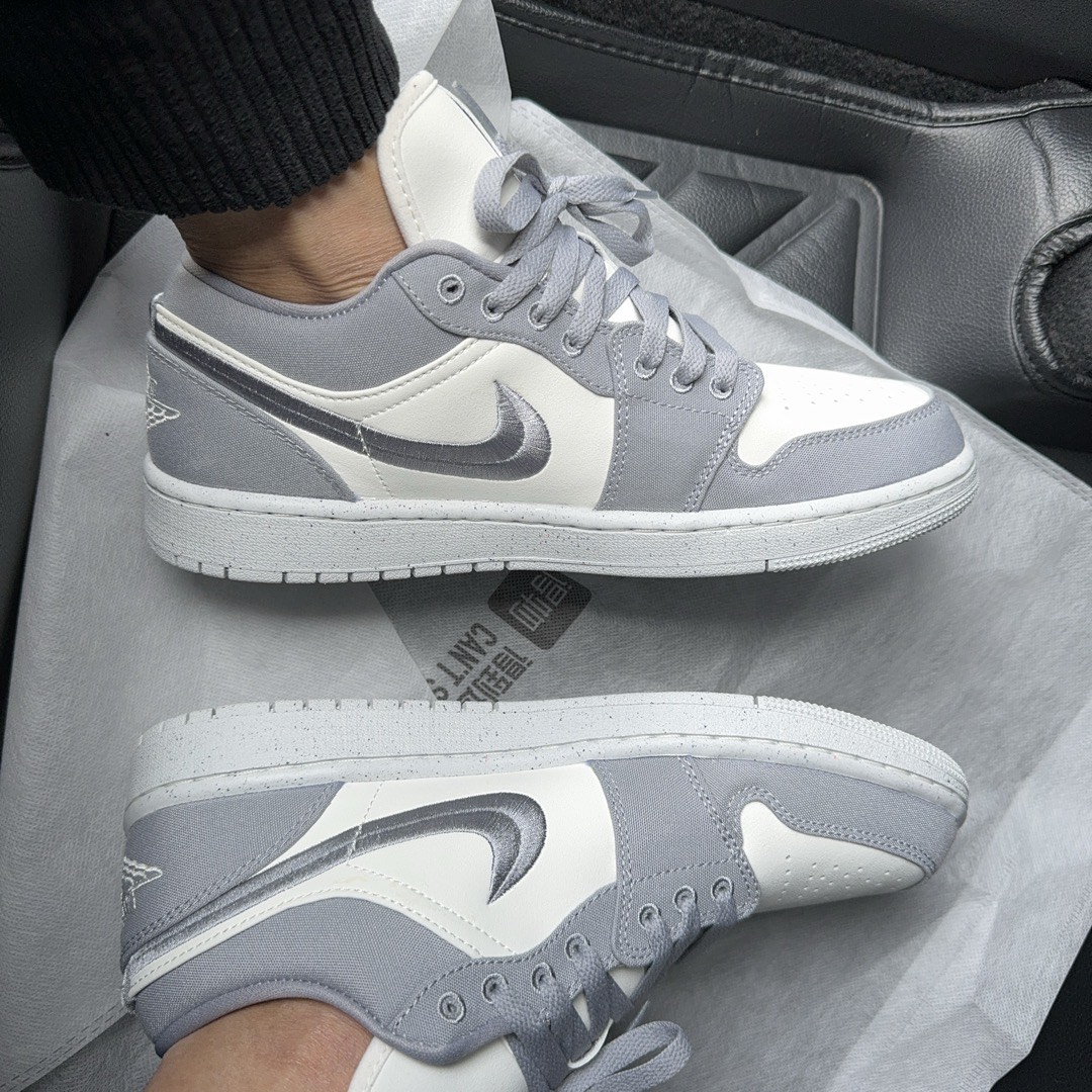 XH Travis Scott x Air Jordan 1 Low Retro Grey White review Grace Jack 02
