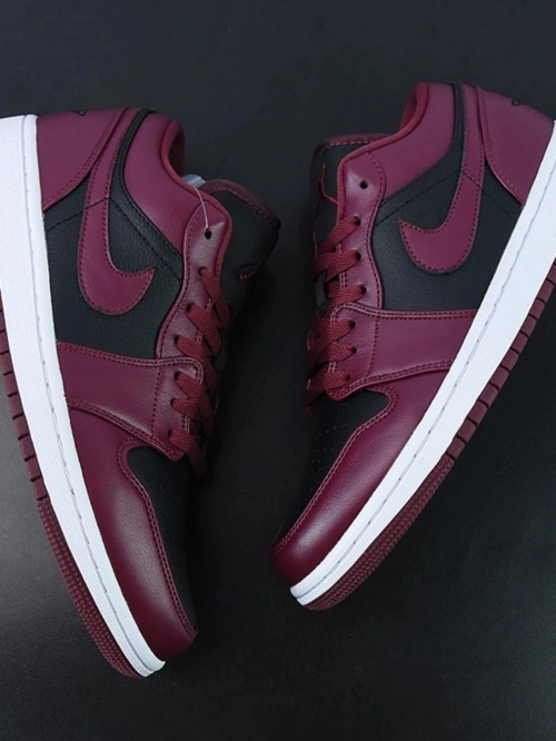 XH Air Jordan aj1 Low Retro Black Red review 