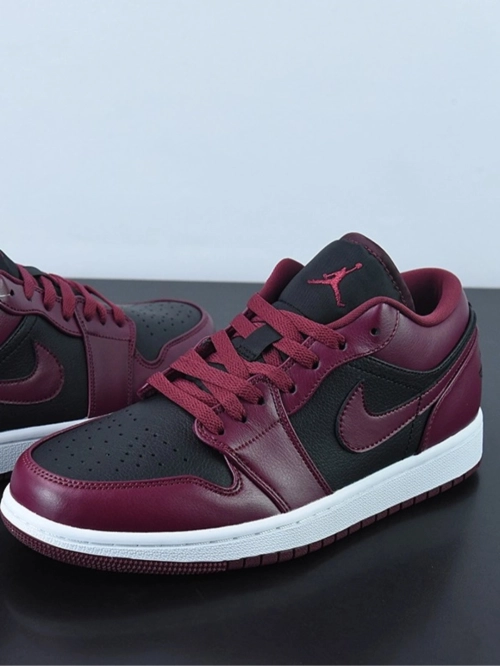 XH Air Jordan aj1 Low Retro Black Red review 