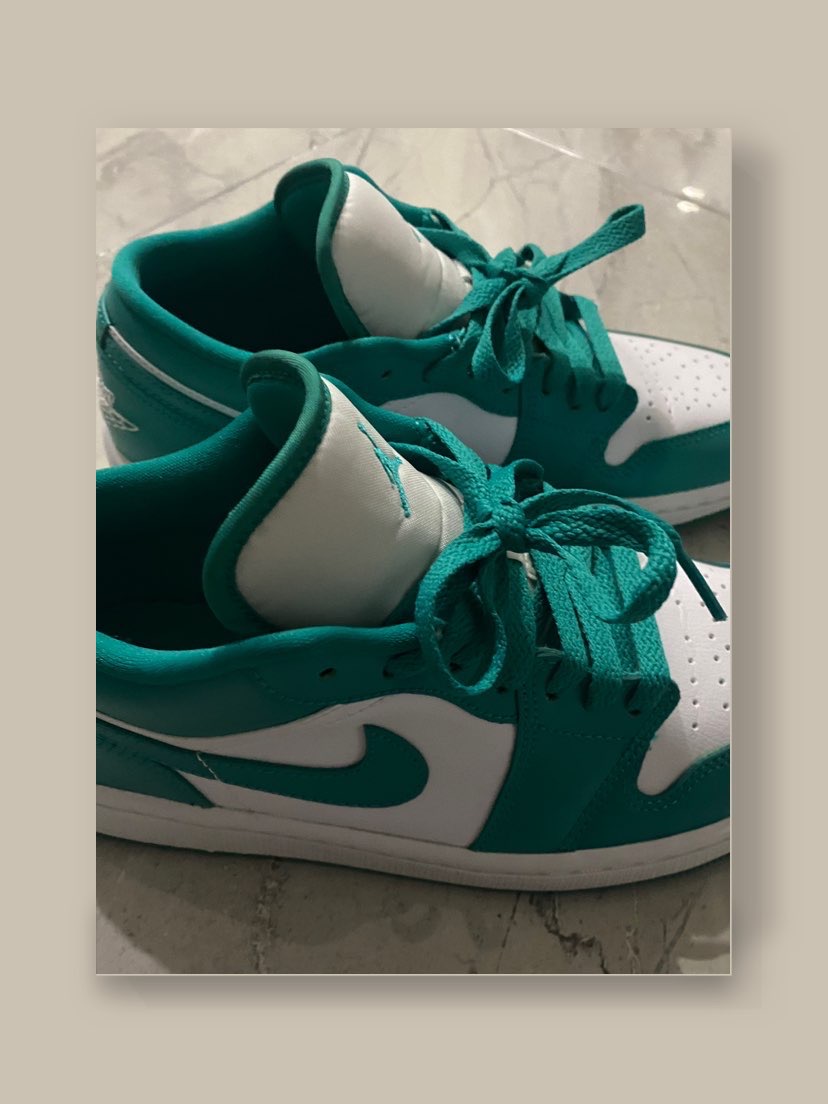 XH Air Jordan aj1 Low Vintage White Green review Emma 02