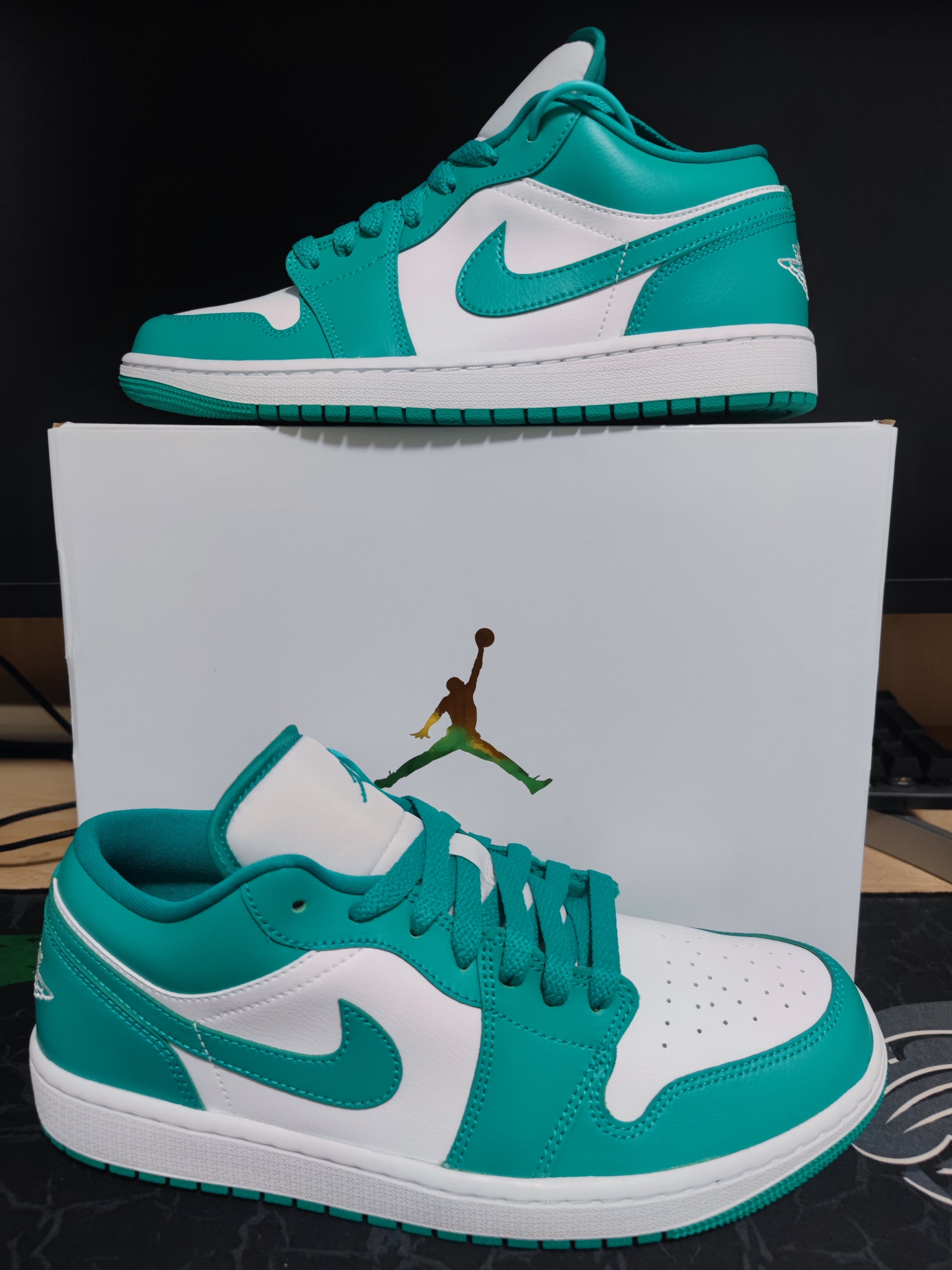 XH Air Jordan aj1 Low Vintage White Green review Lucas 01