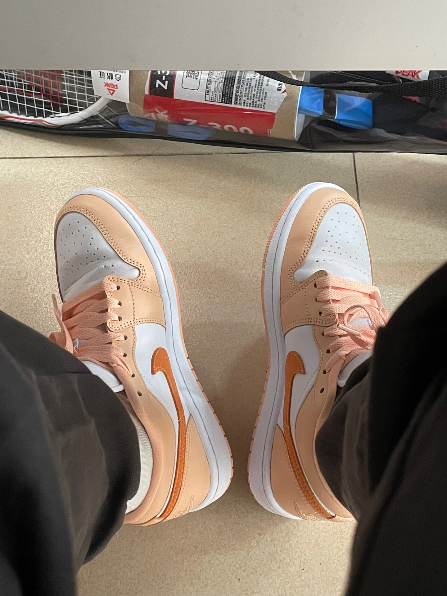 XH Travis Scott x Air Jordan 1 Low Pink Orange review Charlotte 03