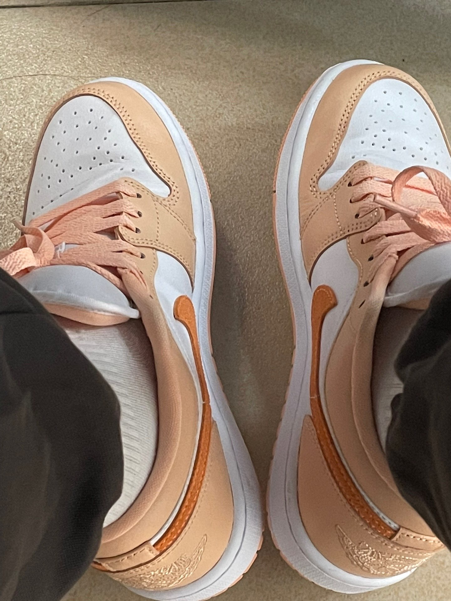 XH Travis Scott x Air Jordan 1 Low Pink Orange review Charlotte 02