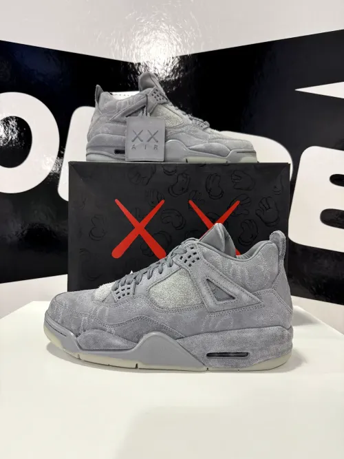 XP Batch  KAWS X Air Jordan 4 Retro KAWS Grey review 