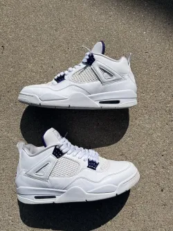 XP Batch  Air Jordan 4 Retro Purple Metallic review Sherade Allen 01