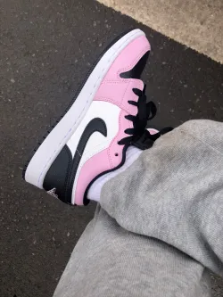 XH Air Jordan 1 Retro Low（GS）White Pink review Austin 01