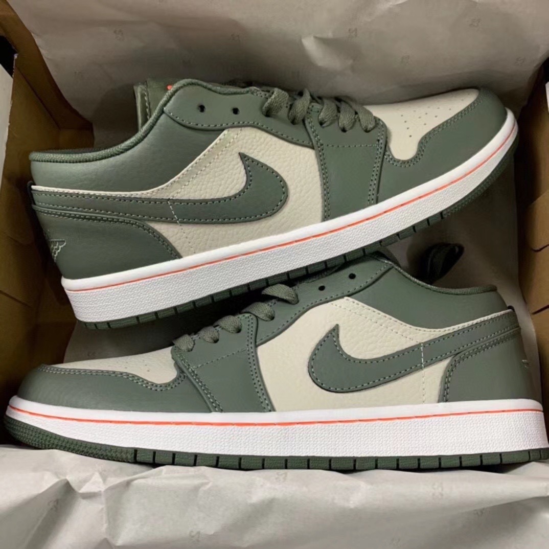 XH  Air Jordan 1 Low Bean Paste Green review Chloe